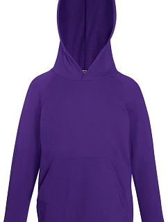 Fruit of the Loom Kids Lightweight Hooded Sweat Detská mikina s kapucňou 16.2.2009 fialová