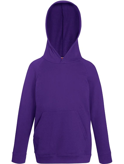Fruit of the Loom Kids Lightweight Hooded Sweat Detská mikina s kapucňou 16.2.2009 fialová