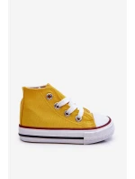Dětské Vysoké Tenisky Žlutá Filemon Dětské Vysoké Tenisky Žlutá Filemon