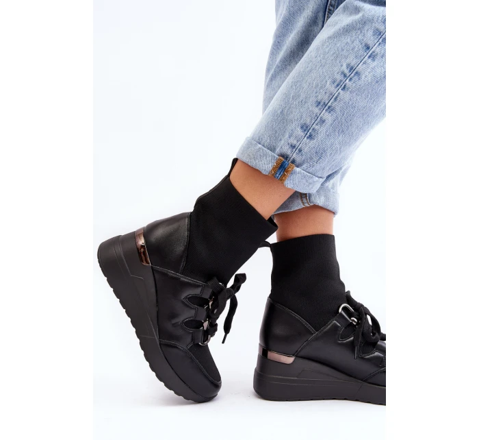 Dámské Botky Na Se Černé model 21638517 - Boto Dámské Botky Na Se Černé model 21638517 - Boto