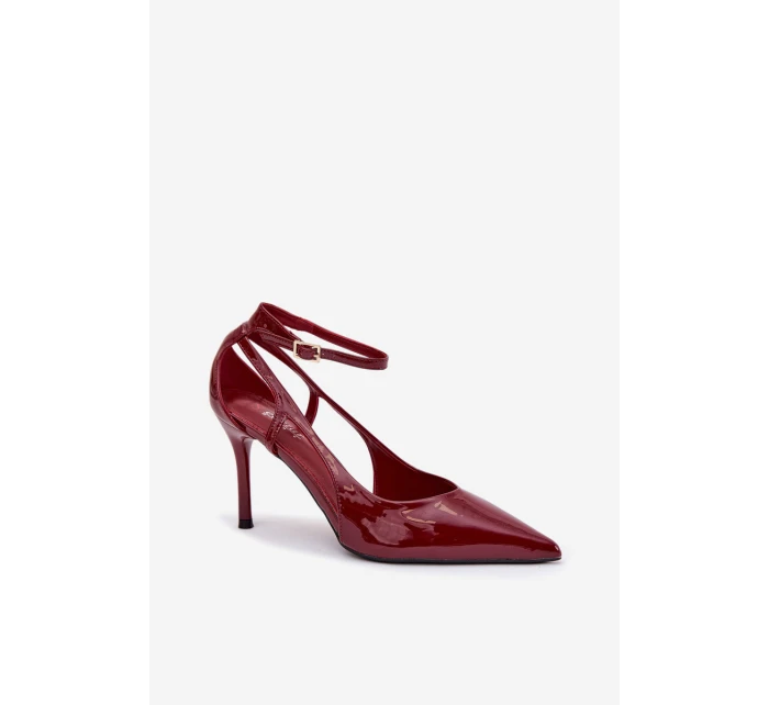 Lakované lodičky z eko kůže bordové model 21788361 - Boto Lakované lodičky z eko kůže bordové model 21788361 - Boto