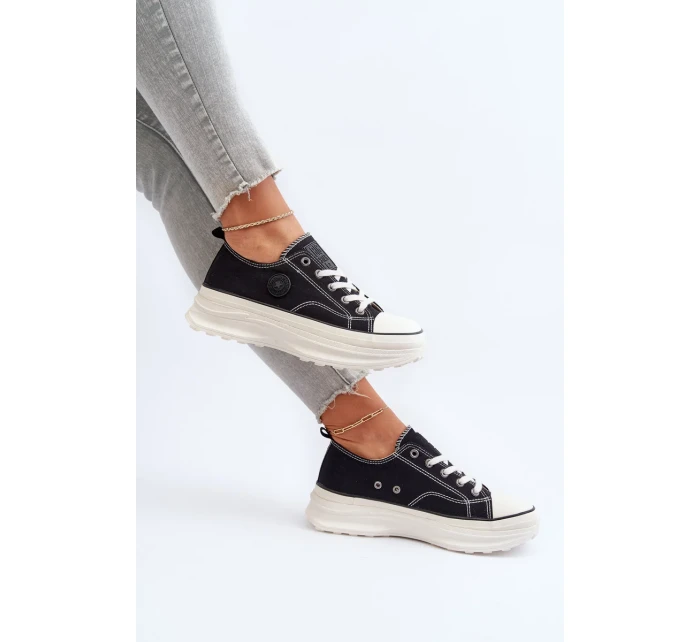 Dámske tenisky na pevnej podrážke Big Star Black