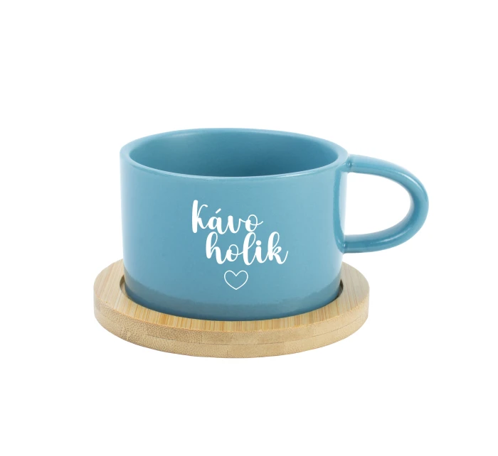 KÁVOHOLIK - modrý hrníček makronka 200 ml KÁVOHOLIK - modrý hrníček makronka 200 ml