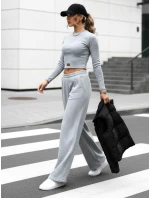 Dámsky komplet nohavíc a topu ASTRAL ALLURE sivý FashionStreet AY0904 Dámsky komplet nohavíc a topu ASTRAL ALLURE sivý FashionStreet AY0904