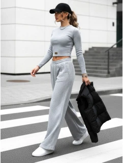 Dámský komplet kalhot a topu  šedý Dstreet model 21970710 - FashionStreet