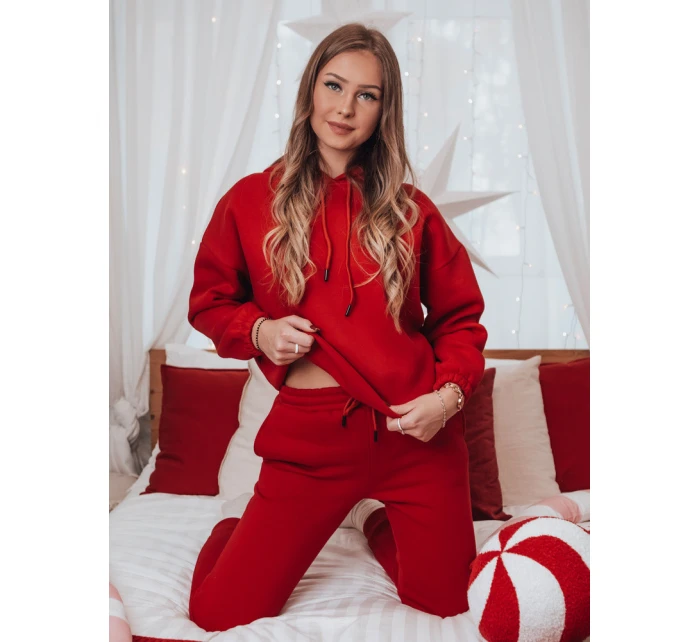PREMIUM dámská tepláková souprava červená Dstreet model 21982251 - FashionStreet