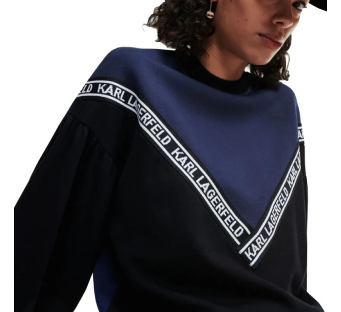 KARL LAGERFELD DÁMSKA DVOJFAREBNÁ MIKINA S LOGOM