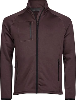 Tee Jays TJ 9100 Pánska strečová fleecová bunda 18.9100 grape