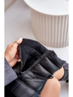 Dámské Kožené Boty na Zip S  Černé model 21673708 - Zazoo