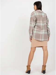 Košeľa D71720W11085A tmavá lila