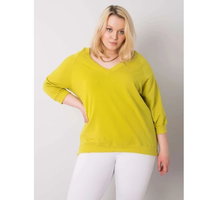 Blúzka RV BL 6295.03X limetkovo zelená