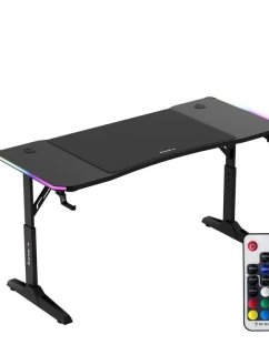 Herní stůl Hero model 21429421 RGB Black - Huzaro