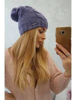 Fleecová čiapka Carolina K243 fialová