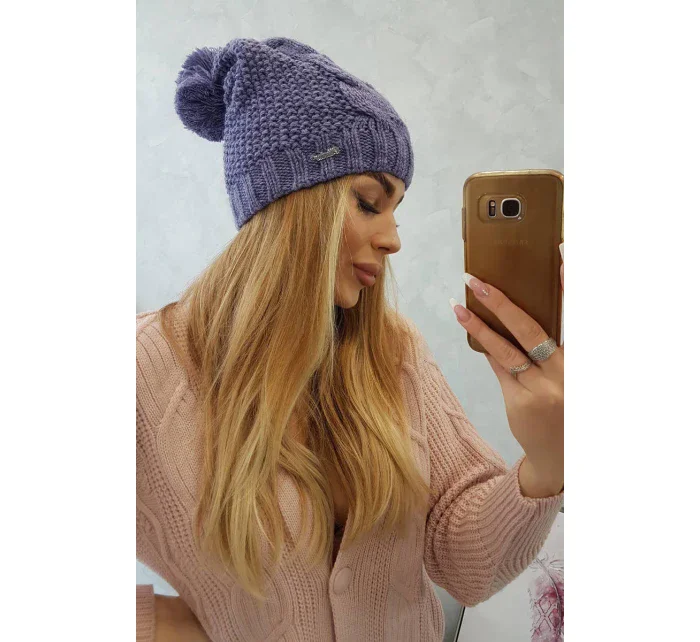 Fleecová čiapka Carolina K243 fialová