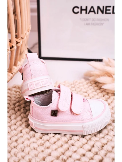 Dětské Tenisky Na Suchý Zip BIG STAR model 21545409 Růžové - Big Star Shoes