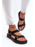 sandály na suchý zip  Černé model 21661847 - Zaxy