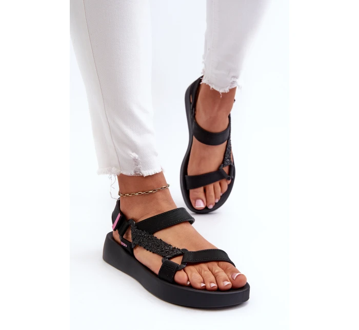 sandály na suchý zip  Černé model 21661847 - Zaxy