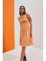 Dámske šaty SU-4038 peach - FPrice