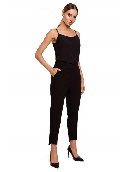 Dámské společenské kalhoty model 20530200 černé - Moe Dámské společenské kalhoty model 20530200 černé - Moe