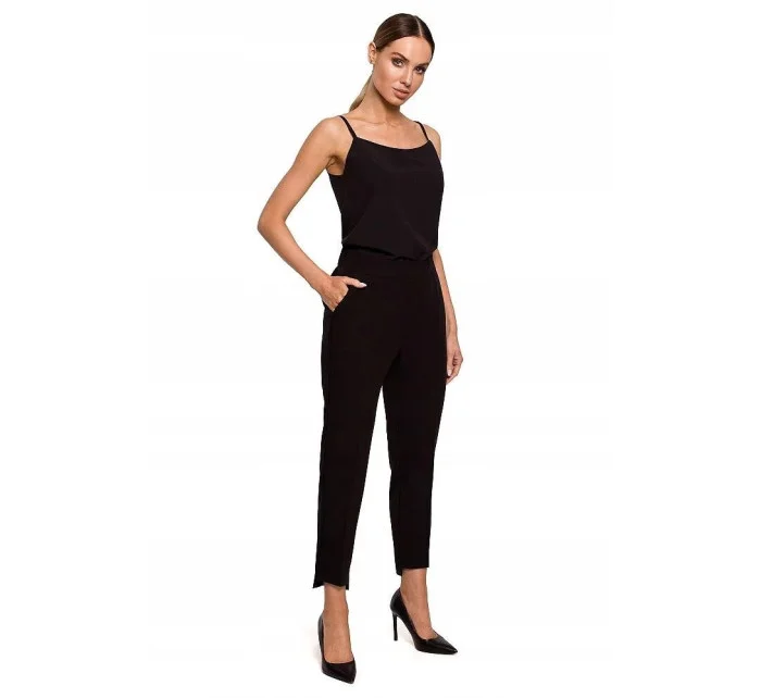 Dámské společenské kalhoty model 20530200 černé - Moe Dámské společenské kalhoty model 20530200 černé - Moe