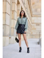 Dámske tričko BLU0189 khaki zelená - Roco Fashion Dámske tričko BLU0189 khaki zelená - Roco Fashion