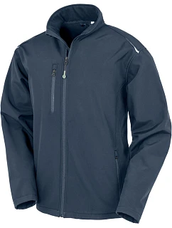 R Pánská 3vrstvá softshell bunda "Printable" navy model 22429139 - Result