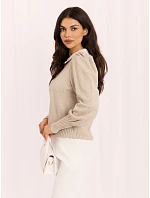 Sweter IR SW model 22401157 beżowy - FPrice Sweter IR SW model 22401157 beżowy - FPrice