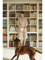 B255 Zavinovacie šaty so šálovým golierom - béžové