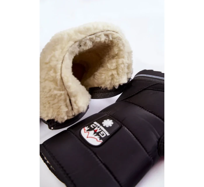 Dámske snežnice so zipsom Progress PROGJ-21-09 Black Dámske snežnice so zipsom Progress PROGJ-21-09 Black