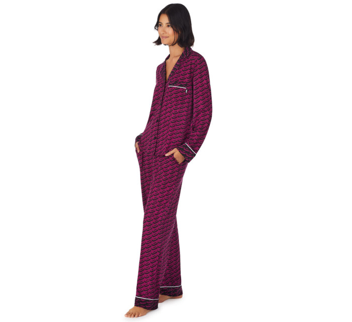 Dámske pyžamo YI2922684F 501 fialová vzor - DKNY