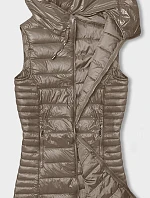 Prešívaná vesta Cappuccino s kapucňou (16M9113-62)