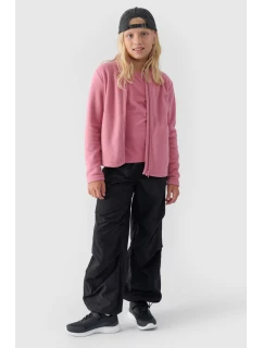 Dívčí fleece s límcem Slim Růžový model 21673495 - 4F