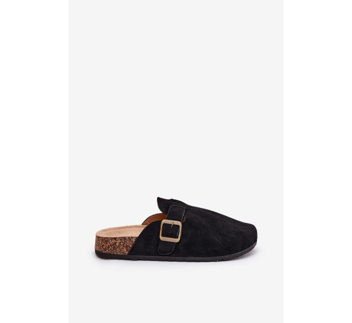 Dámské Pantofle a Na Platformě S Přezkou Černé model 21689838 - Boto