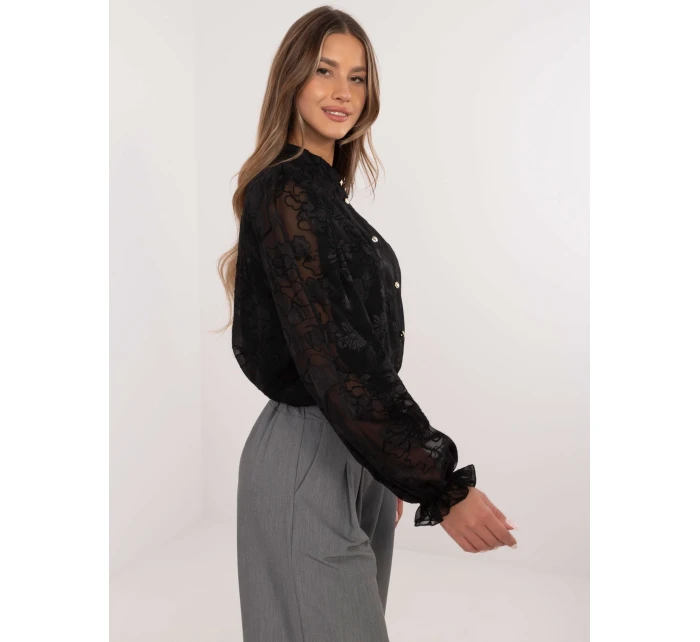 Košeľa LK KS 509801.87P čierna