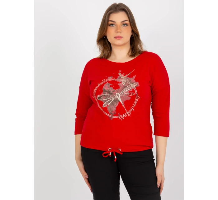 Blúzka RV BZ 8455.39 červená Blúzka RV BZ 8455.39 červená