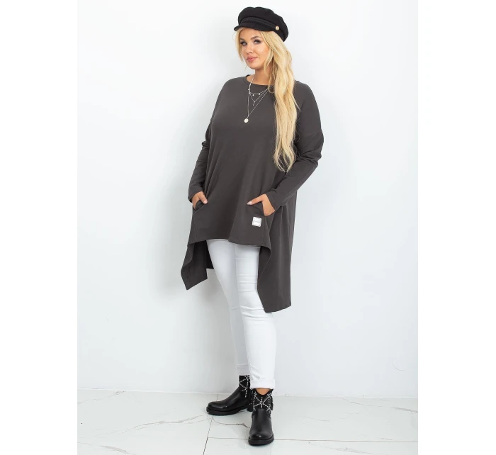 Tunika RV TU model 21782226 grafitowy - FPrice Tunika RV TU model 21782226 grafitowy - FPrice