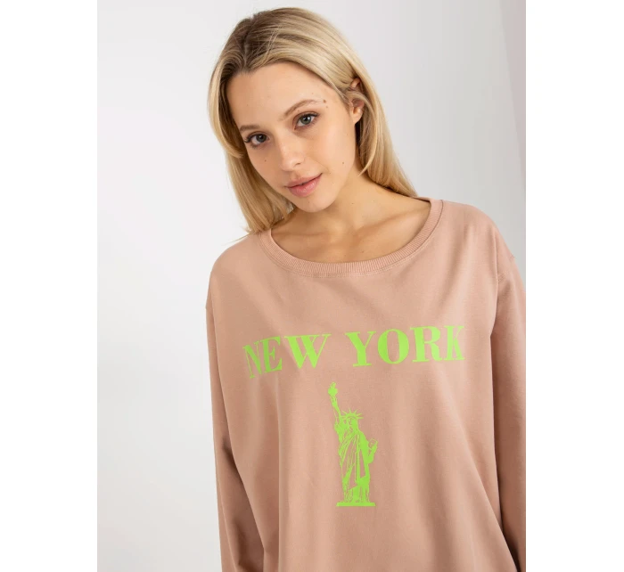 Mikina VI BL 3212.15X béžová a zelená