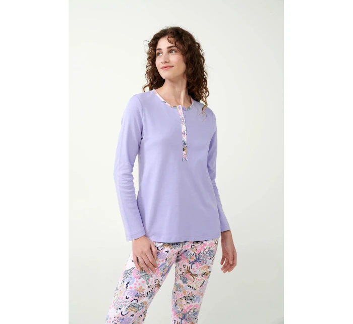 Bavlnené pyžamo Lavender Sweet 21300 - Vamp