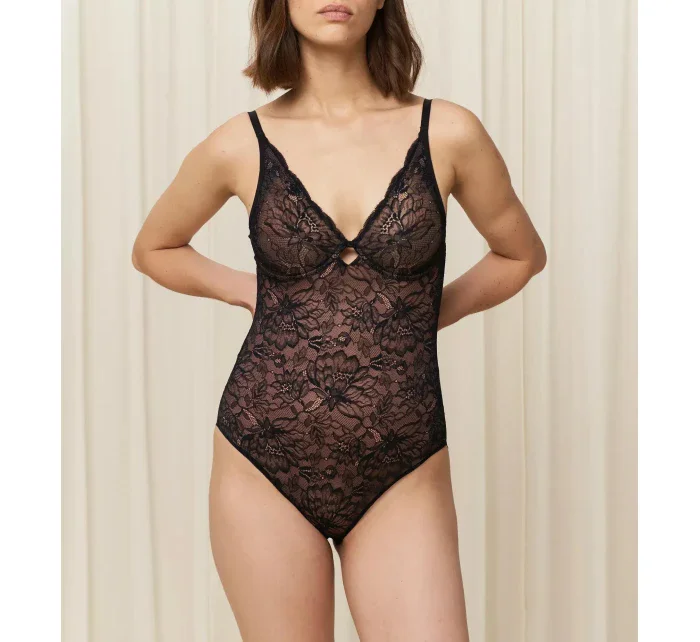 Dámske body Amourette Charm BS - BLACK - čierna 0004 - TRIUMPH