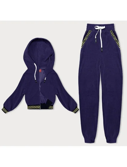 žebrovaný komplet ve barvě s ozdobnými stahovacími lemy model 18901885 - LHD žebrovaný komplet ve barvě s ozdobnými stahovacími lemy model 18901885 - LHD