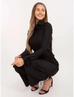 Černá dámská halenka s růžemi model 21818053 - Factory Price