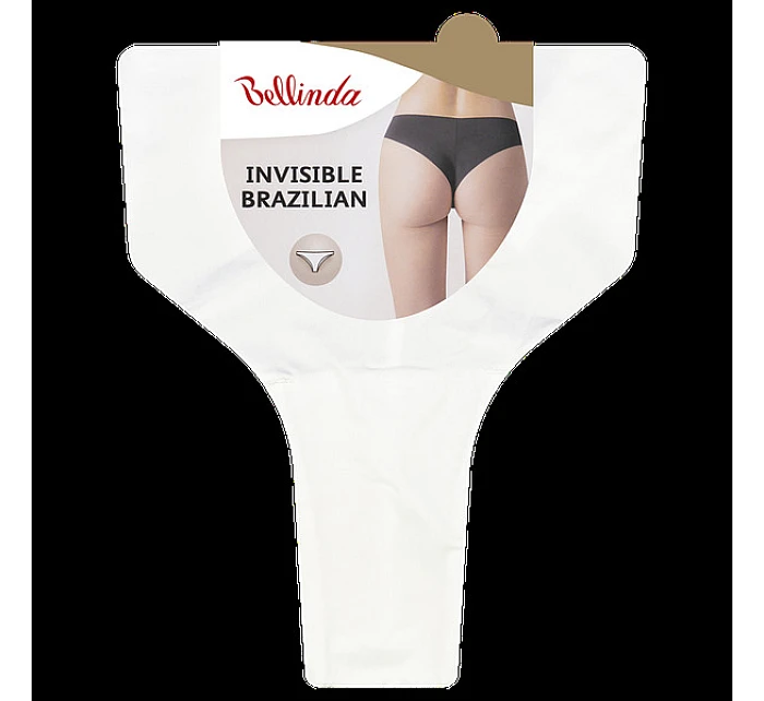 Dámske bezšvové nohavičky INVISIBLE BRAZILIAN - BELLINDA - biele