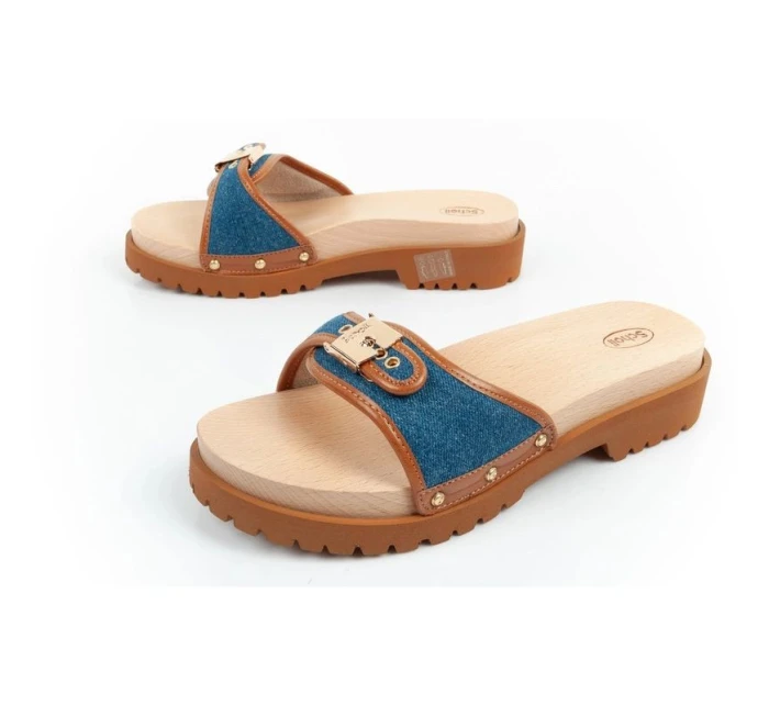 Scholl Pescura Iconic W F305492349 dámske dreváky žabky Scholl Pescura Iconic W F305492349 dámske dreváky žabky