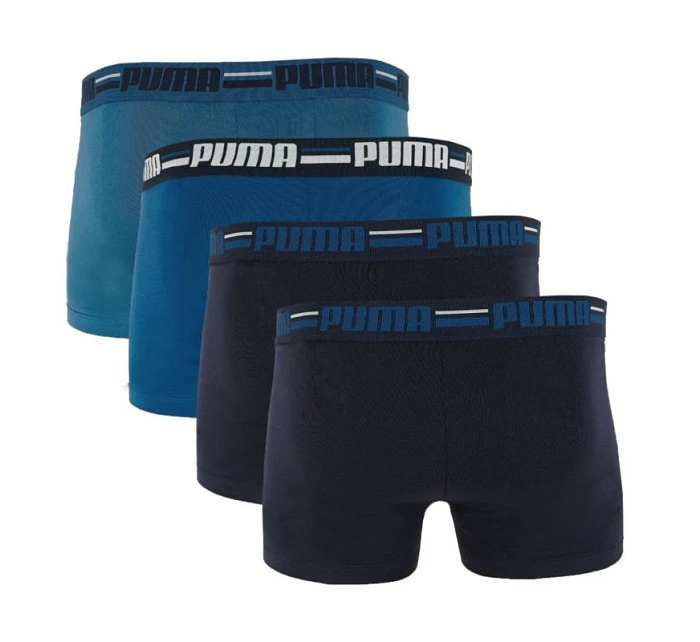 Pánske elastické boxerky značky Puma 4ks tmavo modré/modré 938197 02