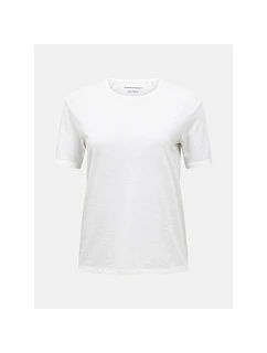 Dámské tričko PEAK PERFORMANCE W Wool-Blend Shortsleeve, bílá barva