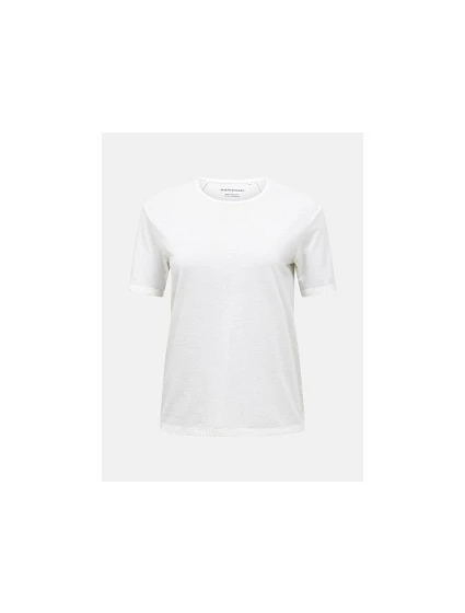 Dámske tričko PEAK PERFORMANCE W Wool-Blend Shortsleeve, biela farba Dámske tričko PEAK PERFORMANCE W Wool-Blend Shortsleeve, biela farba