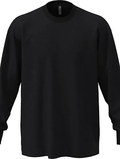 Next Level Apparel N 7211 Ťažké oversize tričko s dlhým rukávom 08.7211 čierne