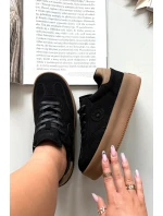 Sneakersy Damskie Na Platformie Big Star SS274761 Czarne