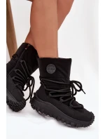 Kožené sněhule na platformě model 21728506 Černé - Lee Cooper