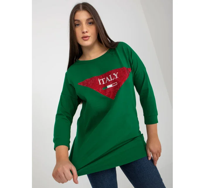 Blúzka VI BZ 2911.82P tmavo zelená